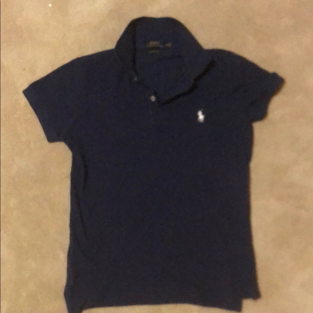 Ralph Lauren Womens Navy Polo Shirt